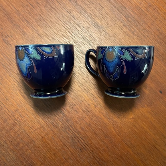 Set of 2 art nouveau Denby Cups (discontinued Baroque pattern) - Picture 2 of 5